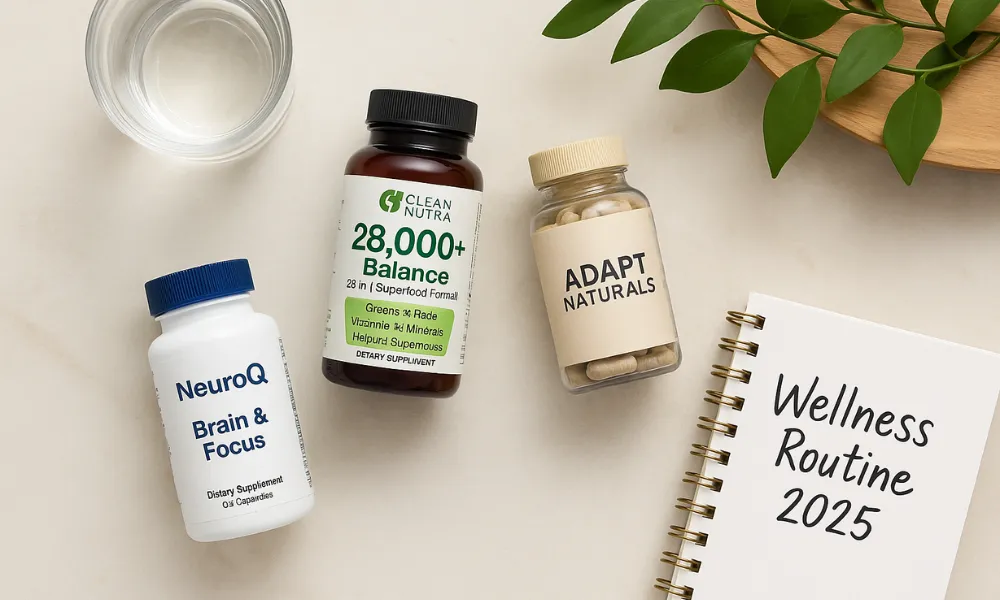 Top 3 Wellness Supplement Brands in 2025: NeuroQ, Clean Nutra, and Adapt Naturals