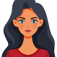 Woman with Long Dark Hair